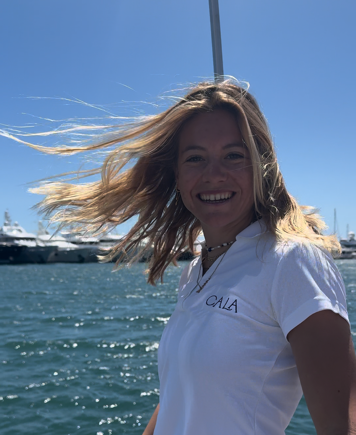 Mathilde Lovadina in Cala Yachting Couture at Day Boat expo
